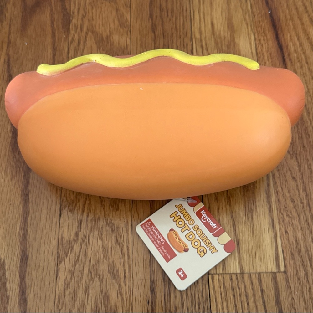 Keycraft Jumbo Squishy Hot Dog NEW